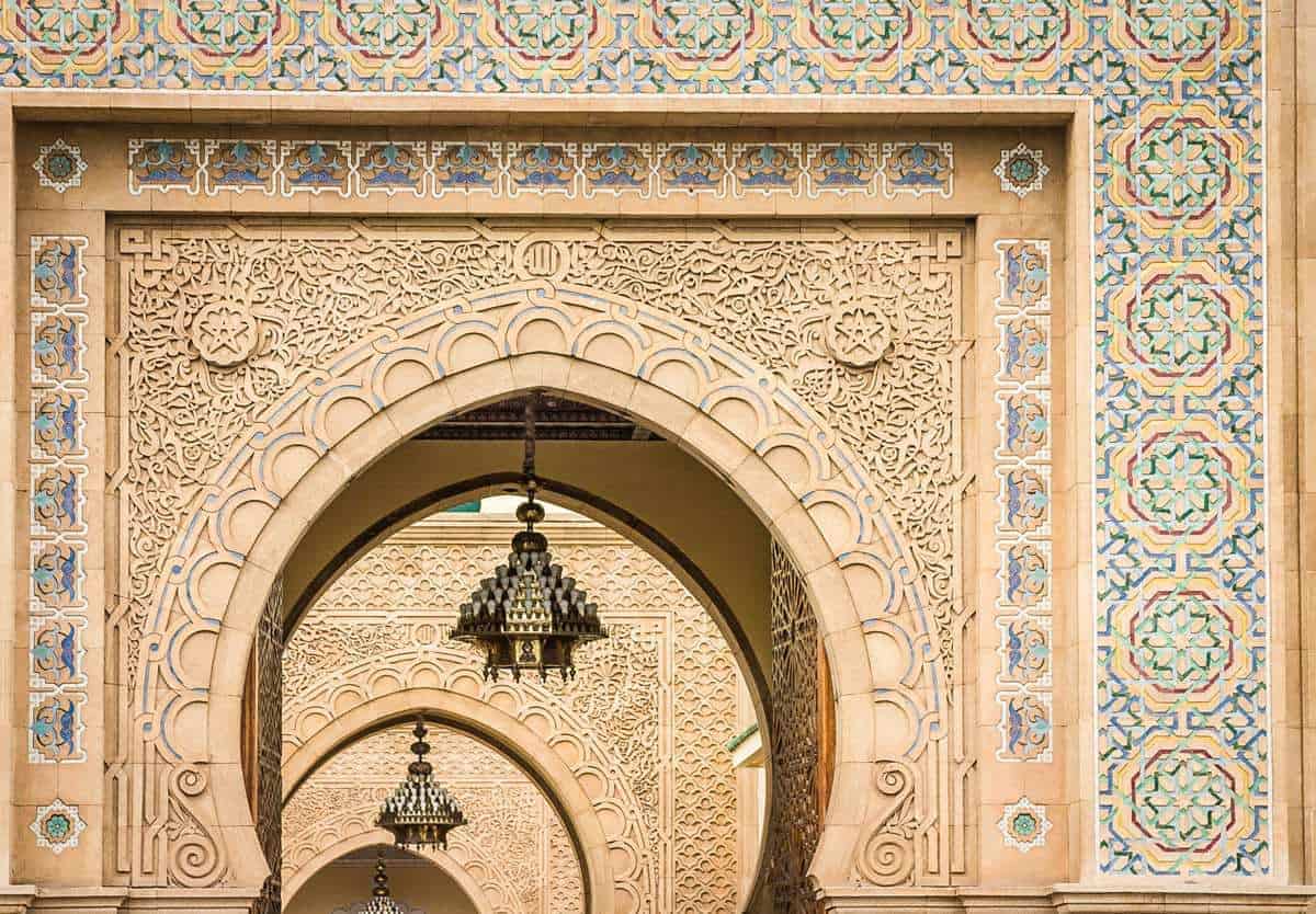 Gates of the Royal Palace Casablanca Morocco