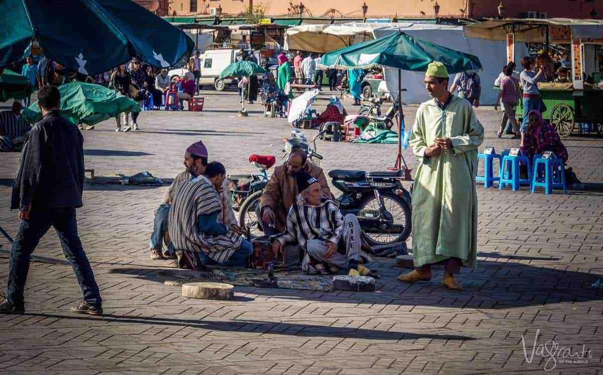 Jemaa el-Fnaa Plaza Marrakech Morocco. free things to do in Marrakech morocco. Is Morrocco safe. Beware of pickpockets in Marrakesh