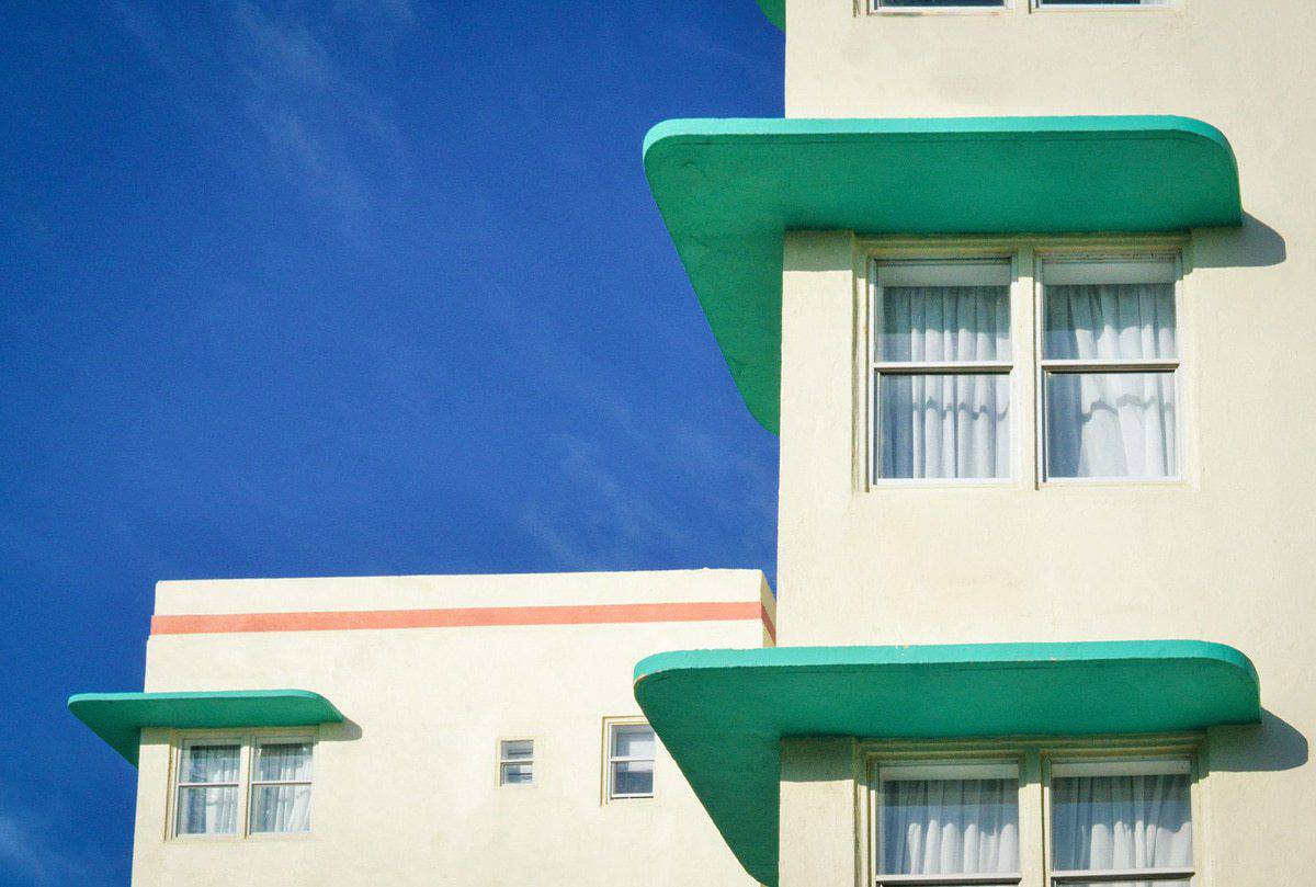 Art Deco buildings in Miami.