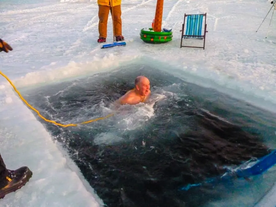 Mid Winters Swim Antarctica