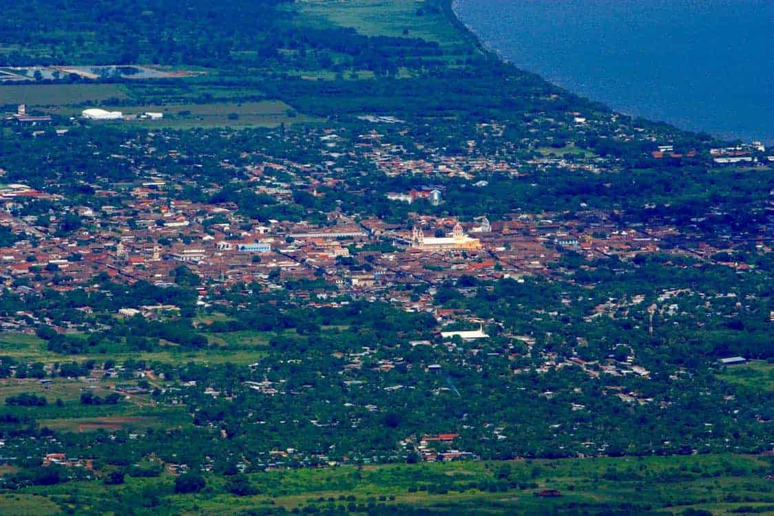 View of Granada Nicaragua from Mombacho Volcano