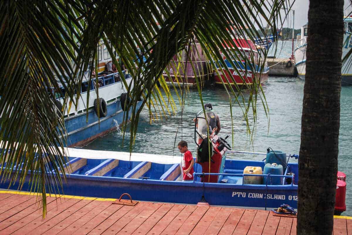 boat in the Carribbean