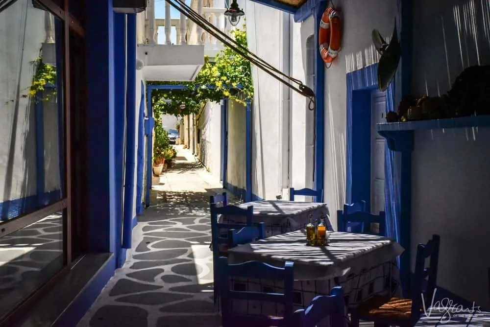 Taverna on Leros Island Greece