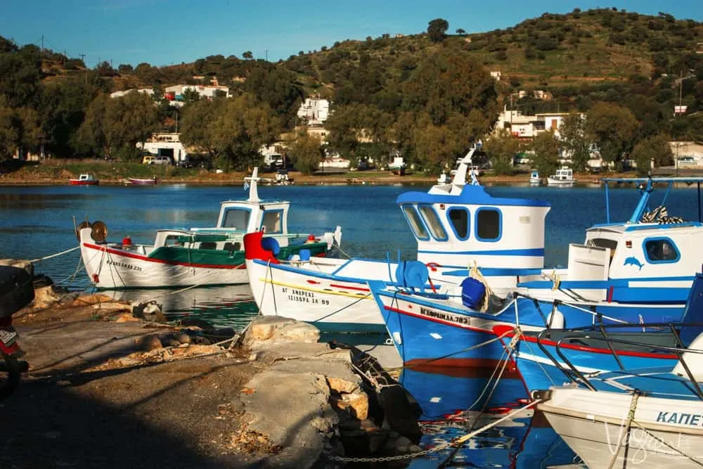 Fishing boats Leros Island Greece