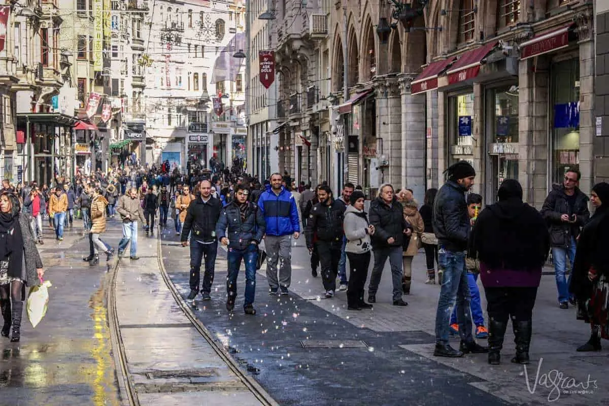 A guide to Istanbul .Istiklal Avenue