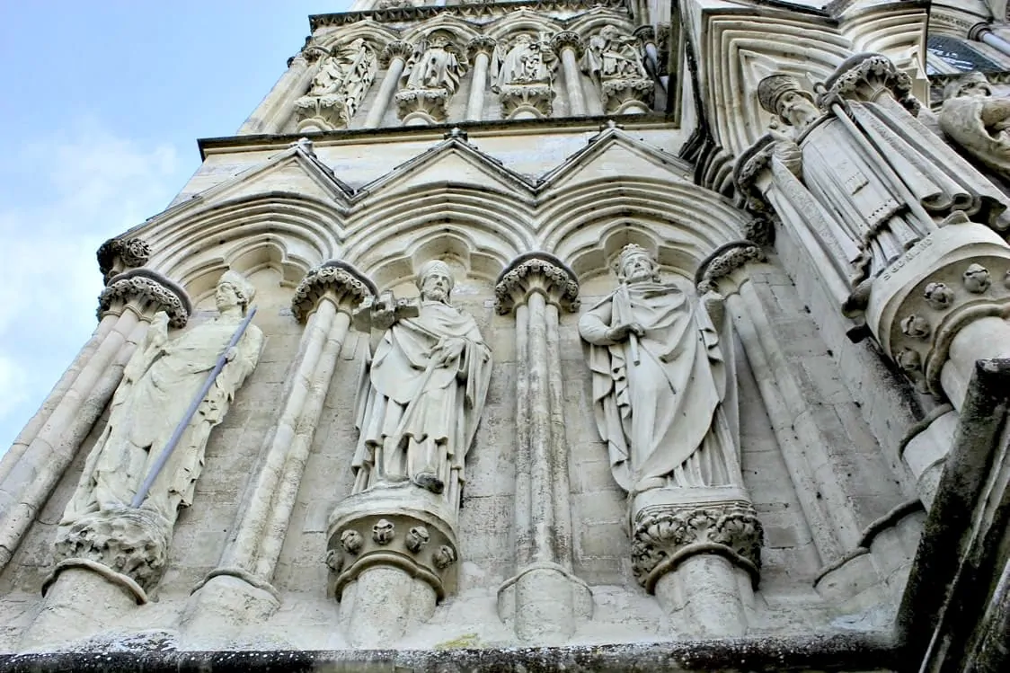 Salisbury Cathedral. From Salisbury to Stonehenge