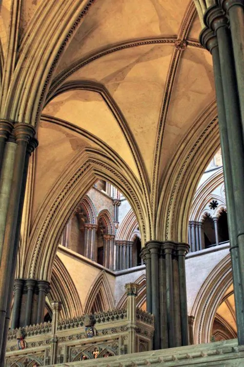 Salisbury Cathedral. From Salisbury to Stonehenge
