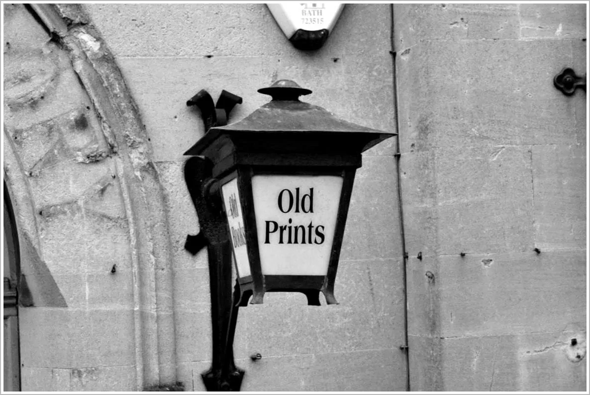 lamp in Bath, England