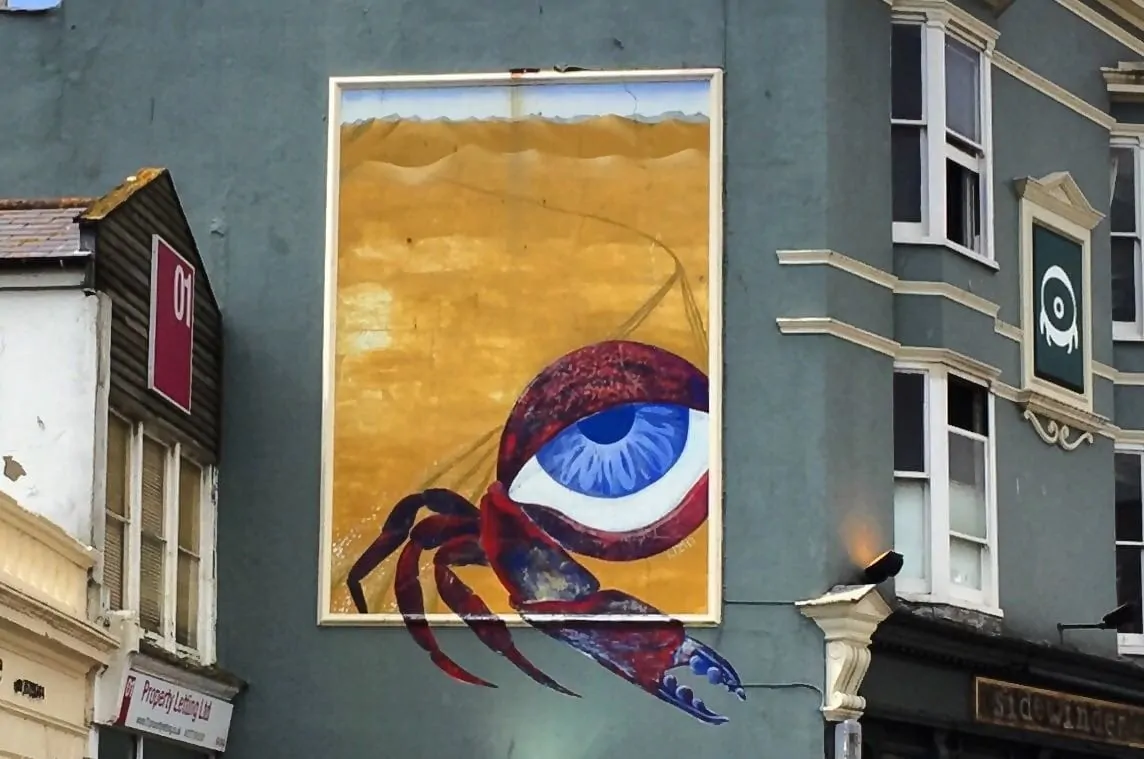 Street Art of Crab Brighton England