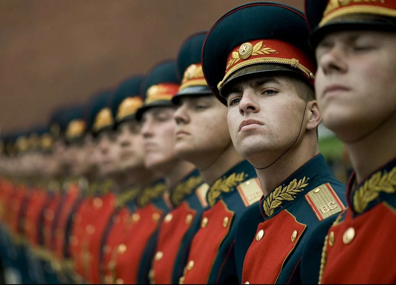 Russian army guards on parade. Planning A Trip To Russia then you need to know how to get a russian visa.