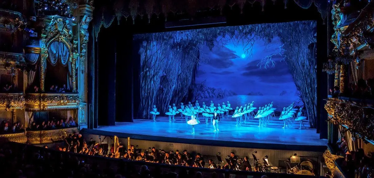 The Swan Lake ballet in St Petersburg Russia