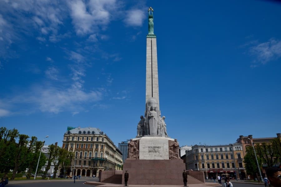 Freedom Monument Riga Latvia. One of the great sights of Riga