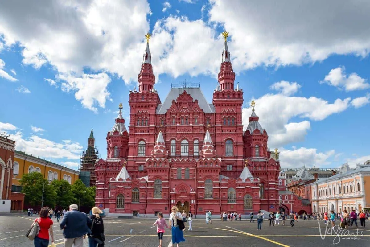 The State Historical Museum Red Square Moscow. If you are visiting russia first time then do not miss these famous places in Russia