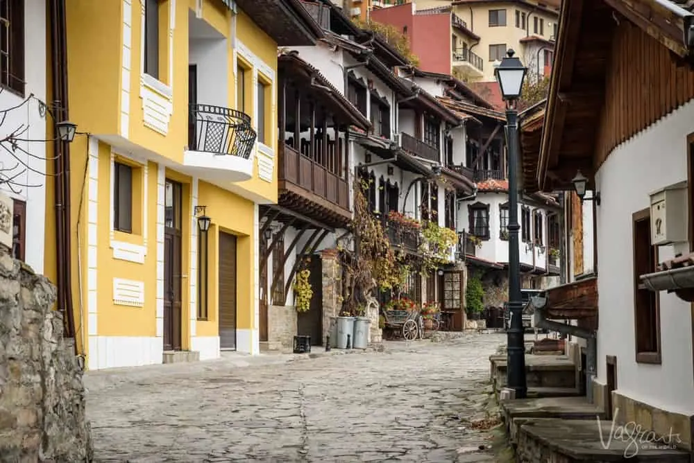 Cobble streets of Veliko Tarnovo Old Town.