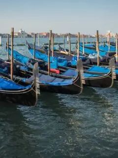 5 Days in Venice - Gondolas at St Marks Square