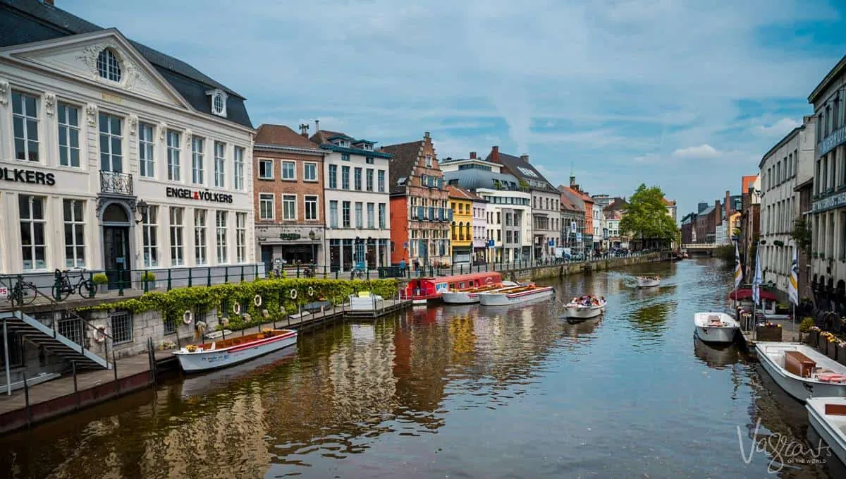 Canals of Ghent. Visit Ghent