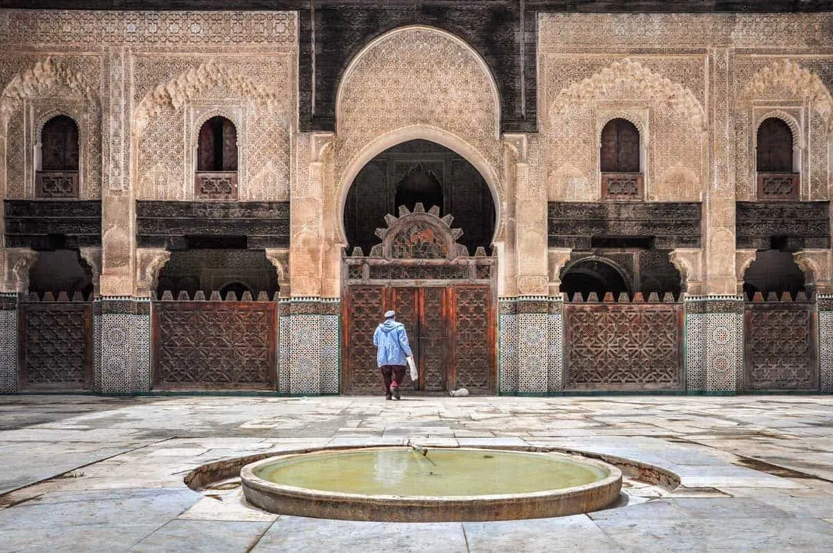 One of the most popular things to do in Fez is visit the Bou Inania Medersa