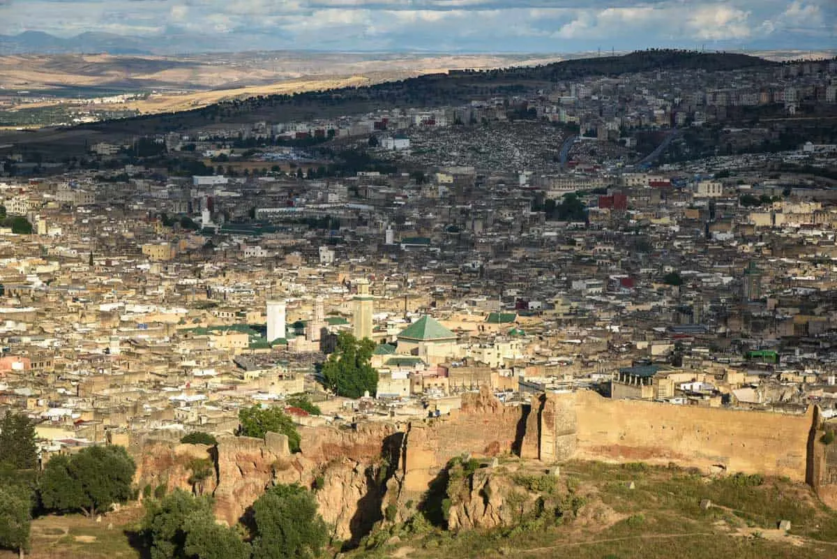 Views over the Fez medina from the Borj Nord Fortress Arms Museum