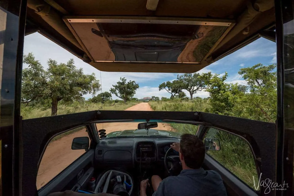 Private Kruger Safari - Kruger National Park driving in a safari vehicle with a guide