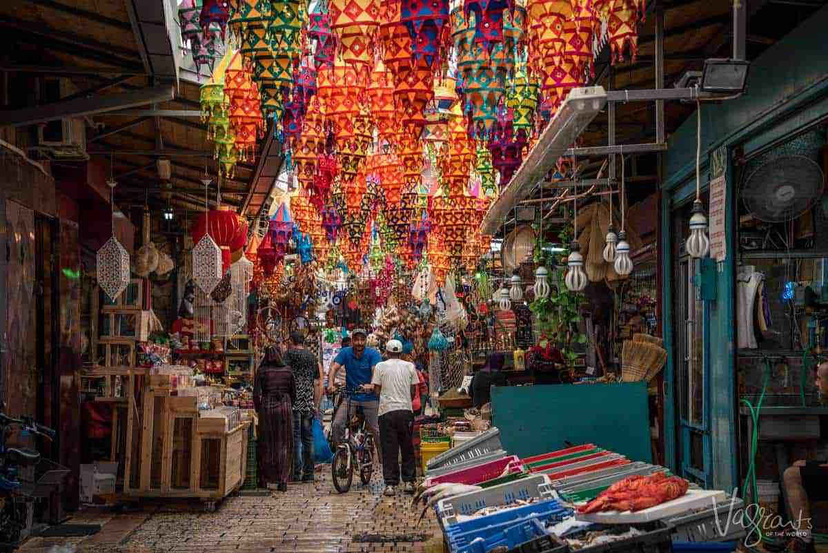 Photos of Israel- The market place in the city of Acre