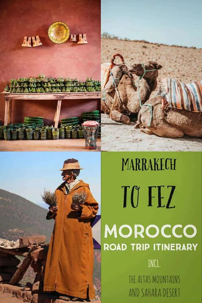 The best way to get from Marrakech to Fez- Morocco road trip itinerary. #morocco #fez #marrakech #traveltips