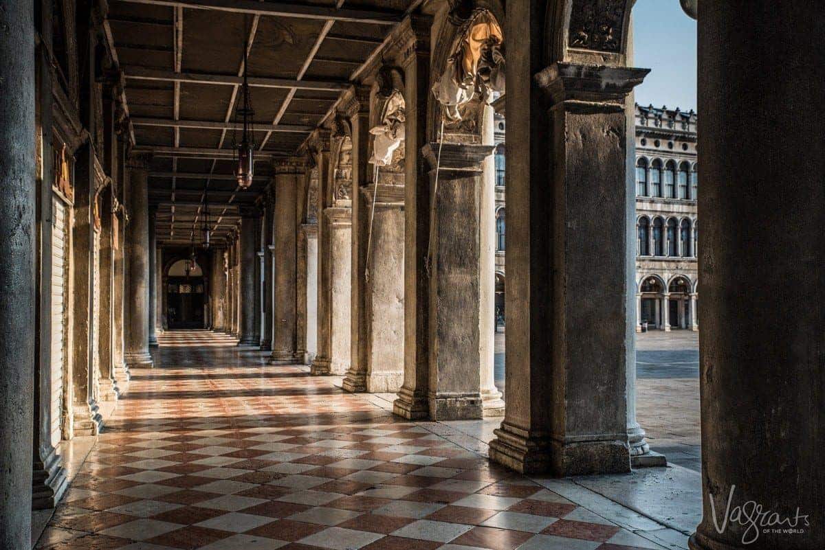 Piazza San Marco in Venice in the early morning. 