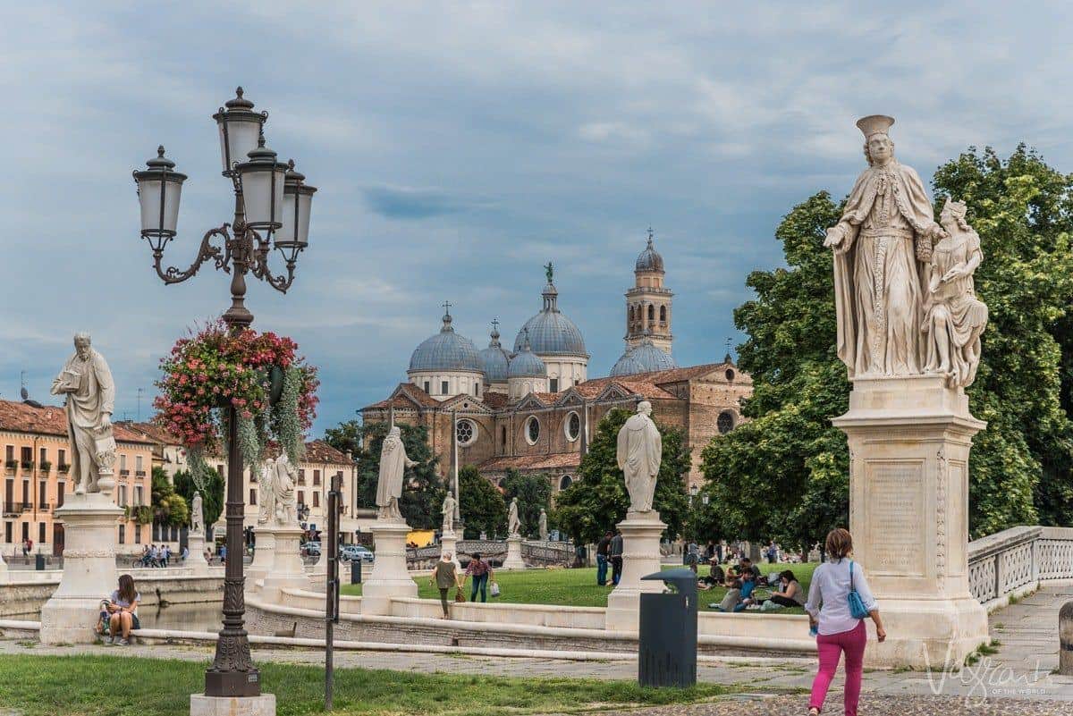 The beautiful statues in Padua Prato della Valle