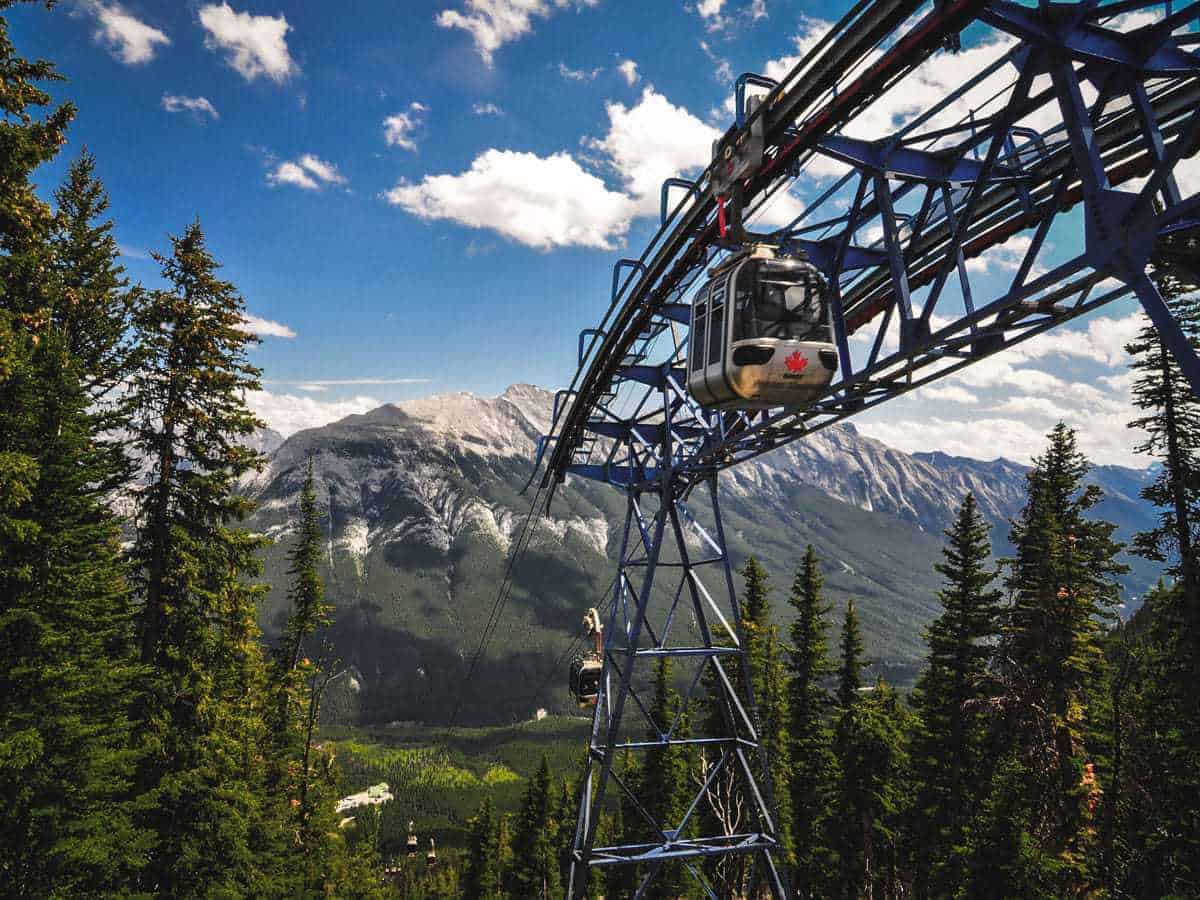 Banff Gondola in summer. 