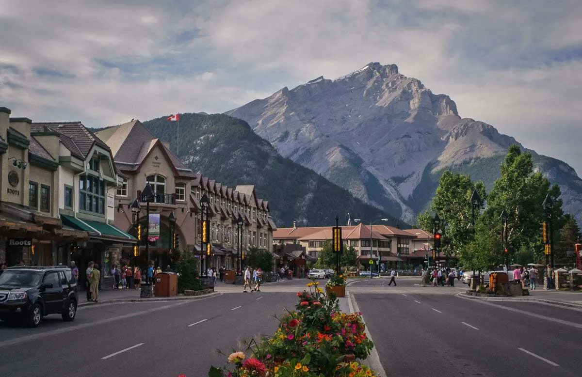 Banff Avenue in Canada