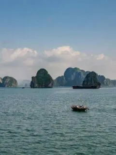 Fishing boat on Halong Bay