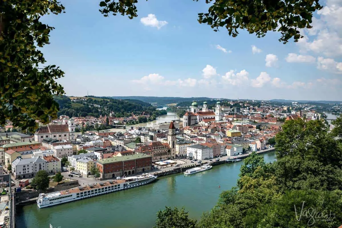 View of Passau Bavaria from the Castle