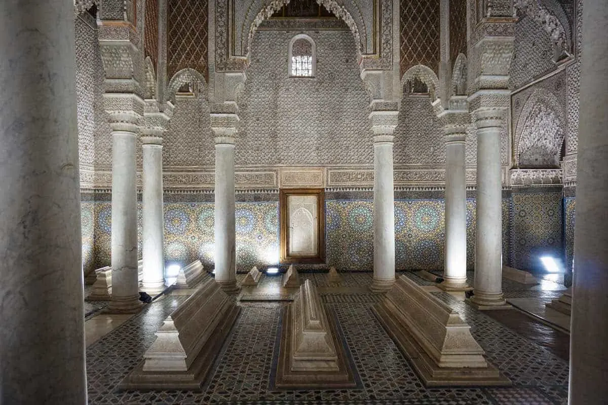 The Saadian Tombs in Marrakech are actually one of the most popular things to see in moroco because of their opulence and granduer