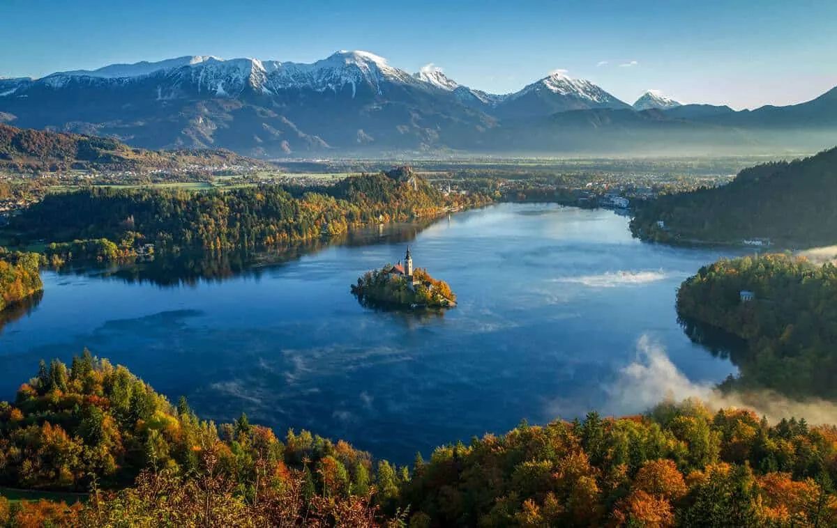 Best Places to Visit in Europe in Autumn - Lake Bled in Autumn