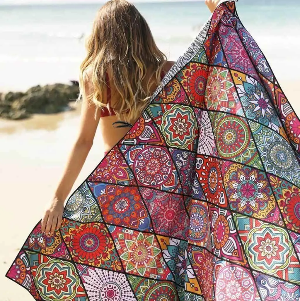 Extra Large Sand Free Beach Towel - Jungle Tuxedo