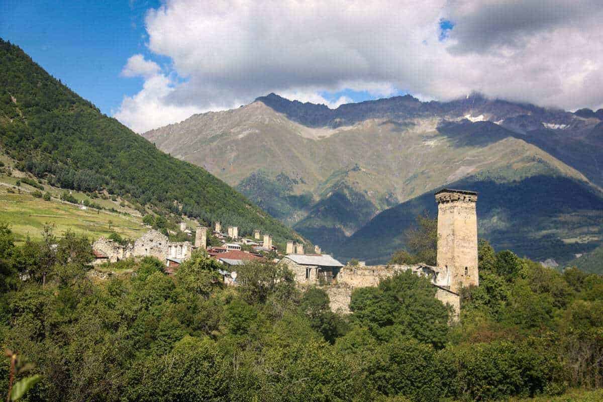 The mountains and villages of Svaneti Georgia. Have an authentic Svaneti local experience during winter in Europe