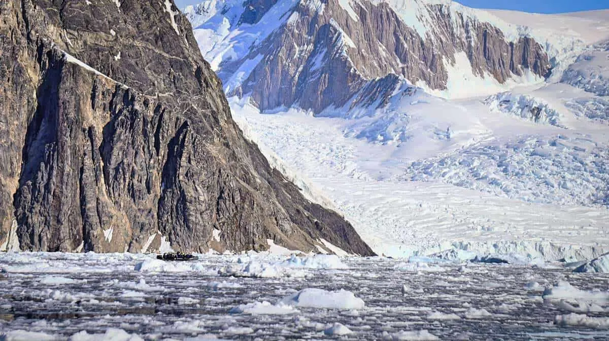 Zodiac rides through the Antarctic sea ice, to realise how small we really are.