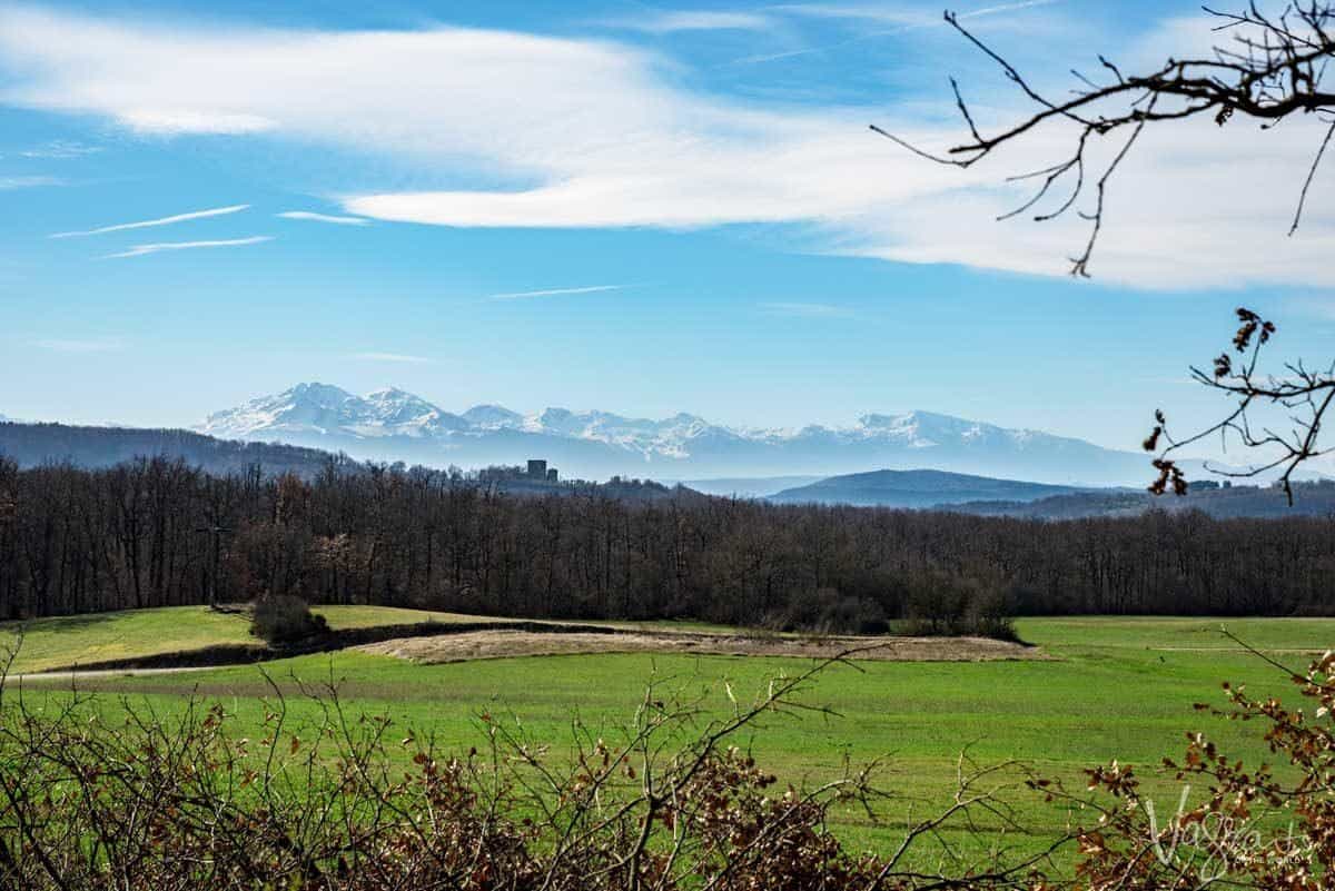 Green meadow, forest and snow capped mountains, pick the right destination when planning your walking holiday.