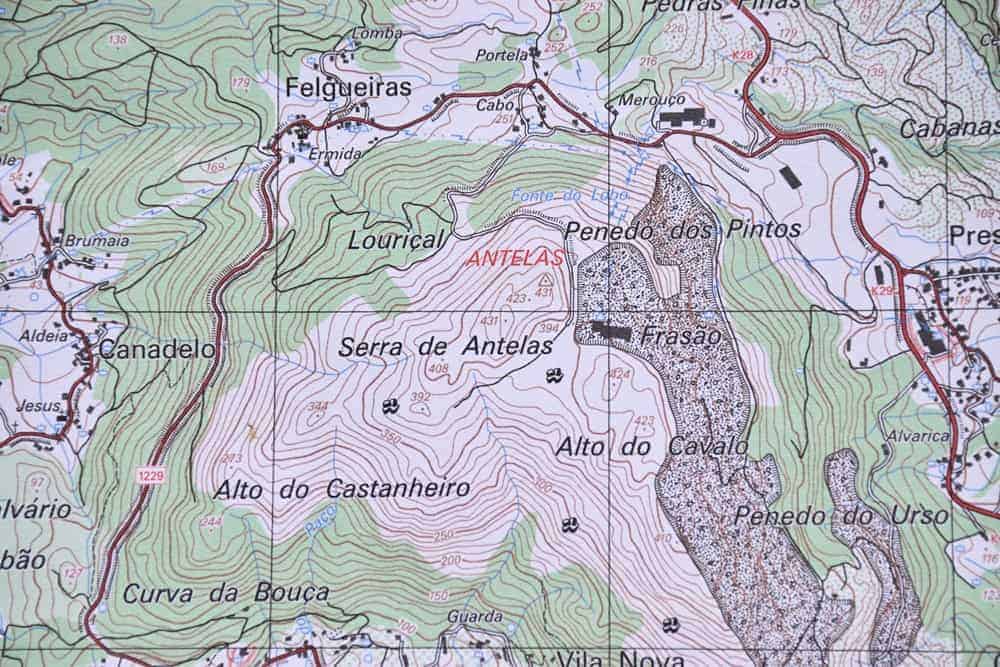 Map of walking route, unlike your phone a map does not need batteries and can get you out of a lot of trouble.