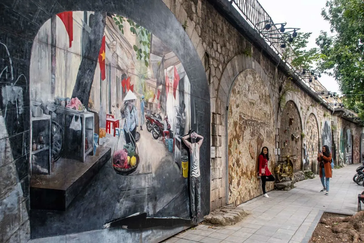 Hanoi's Fresco Street is one of the most exciting new things to see in Hanoi Vietnam