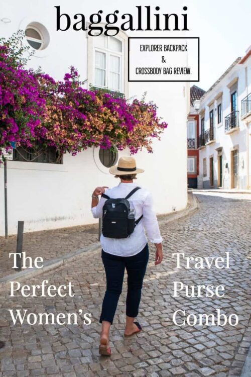 The new baggallini Explorer backpack and Take Two RFID crossbody bag review. This could be the perfect women's travel purse combo.