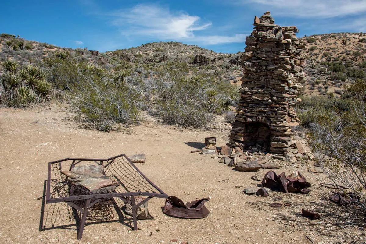 Relics left in the desert from the Lost Horse Mine site. This is one of the most interesting and popular hikes in Joshua Tree National park