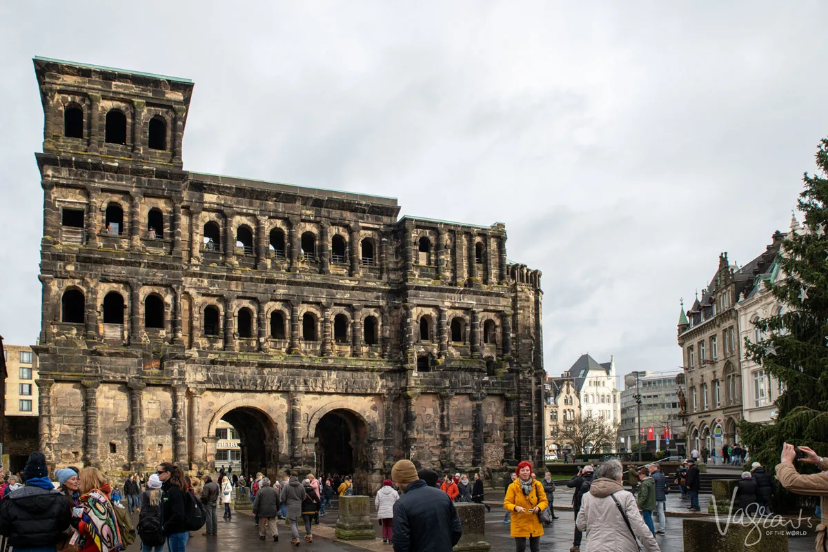 The Porta Nigra Gate in Trier Germany.