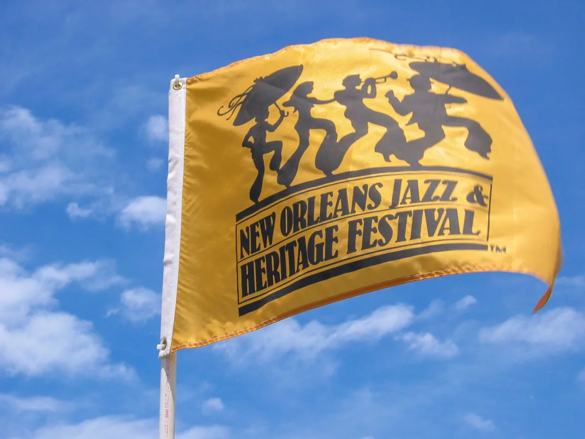 New orleans Jazz and Heritage Festival flag