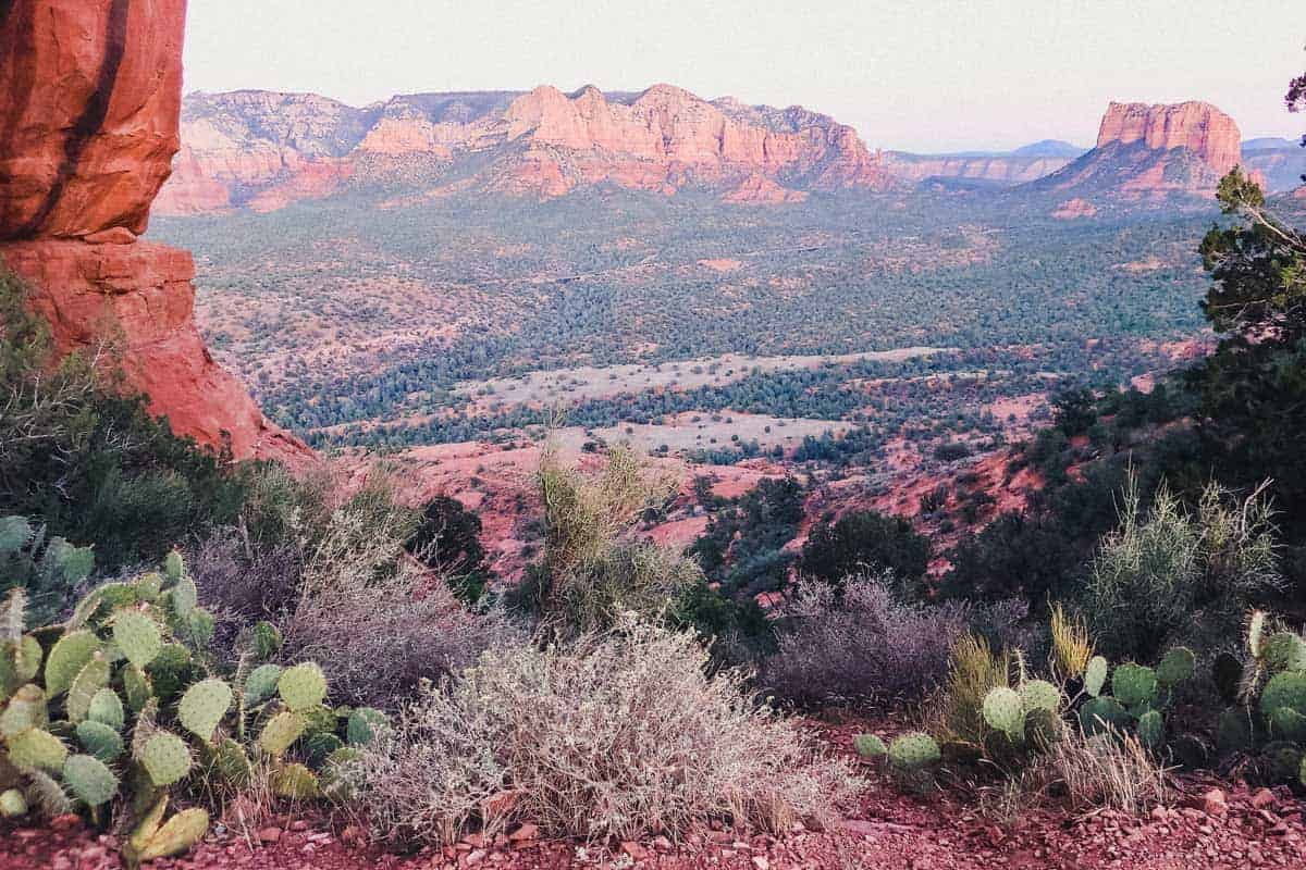 Desert valley from the Cathedral Rock hike in Sedona