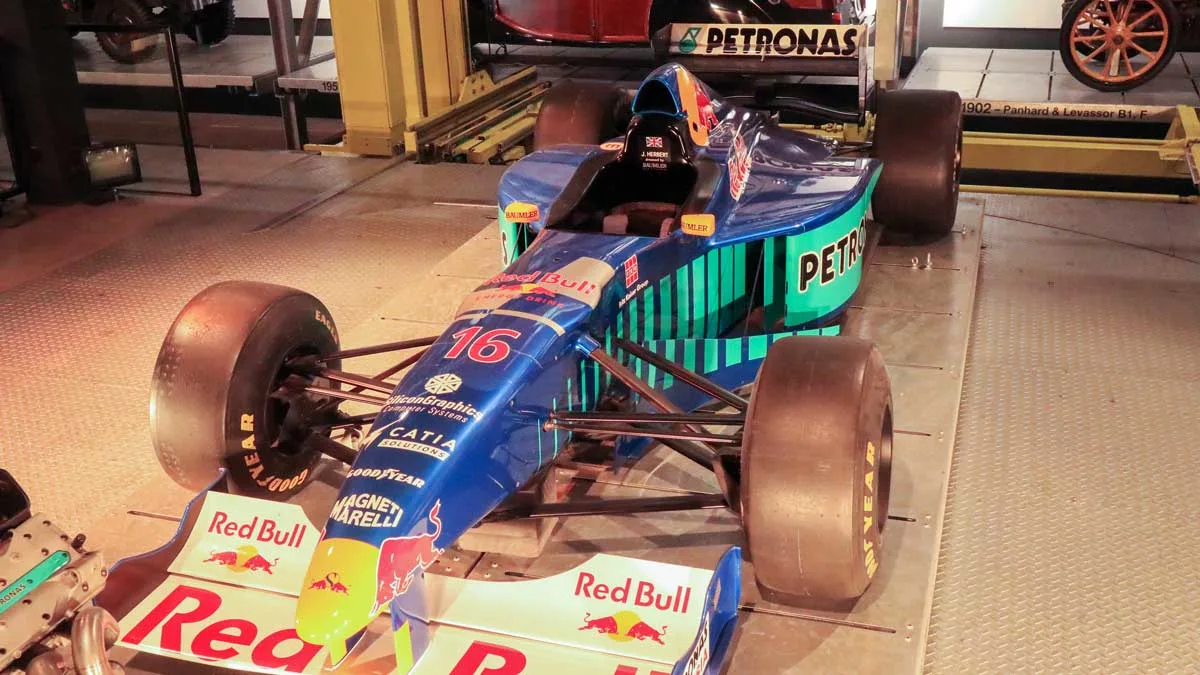 Red Bull Race car in the Swiss Transport Museum