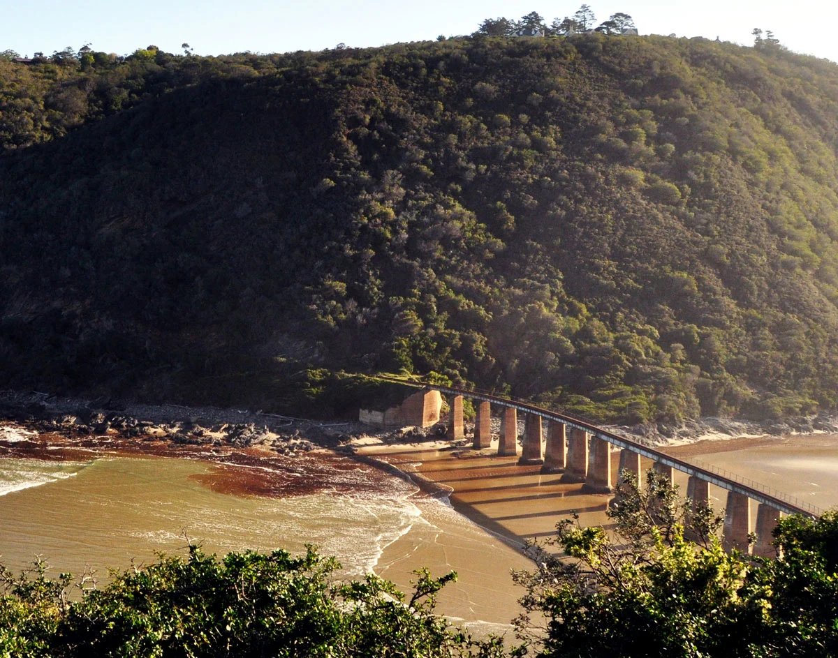 Kaaimans River bridge on the Garden Route in South Africa