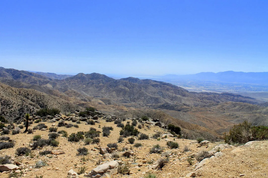 The view from the Keys View Lookout in Joshua Tree NP