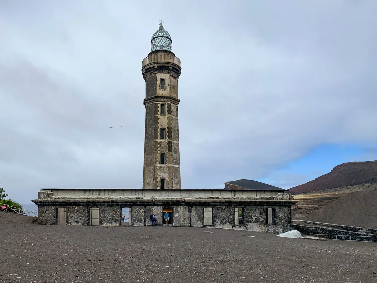 Lighthouse and underground museum in the Azores.