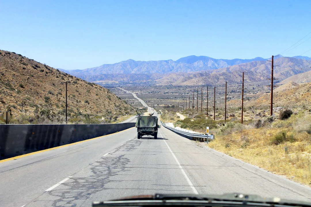 Driving to Joshu Tree from Los Angeles. 