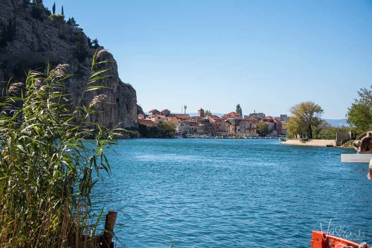 The river leading down to the lovely pirate village of Omis.